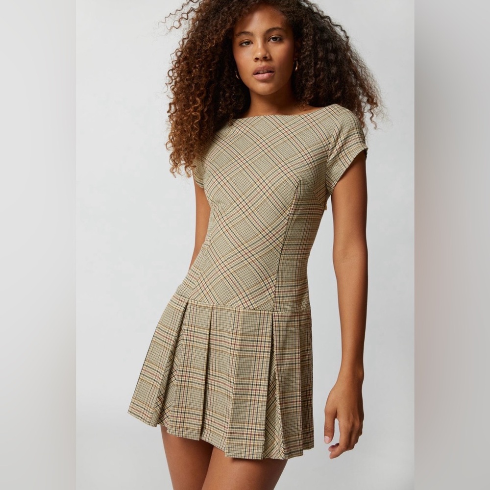 UO Bryan Tie-Back Mini Dress